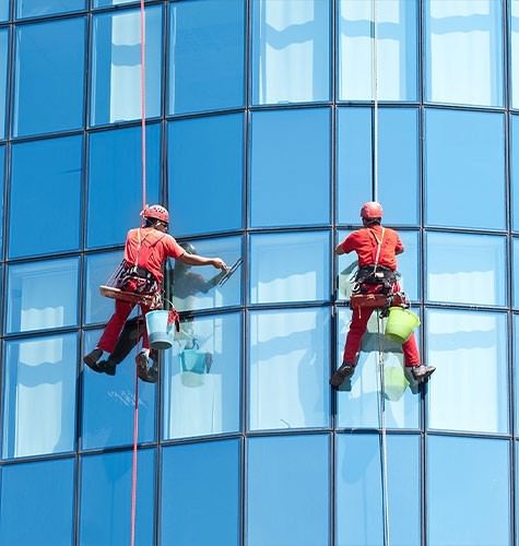 Мытье фасадов промальпинистами в Евпатории